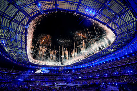 2024 Paris Olympics closing ceremony at the Stade de France